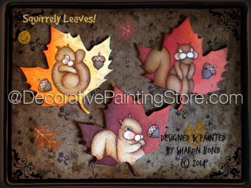 Squirrelly Leaves ePattern by Sharon Bond - PDF DOWNLOAD